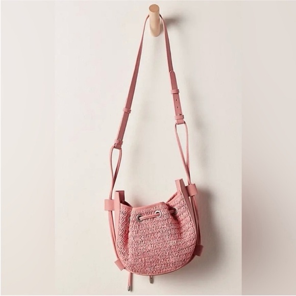Free People Handbags - Free People Pink Textured Crossbody Bag